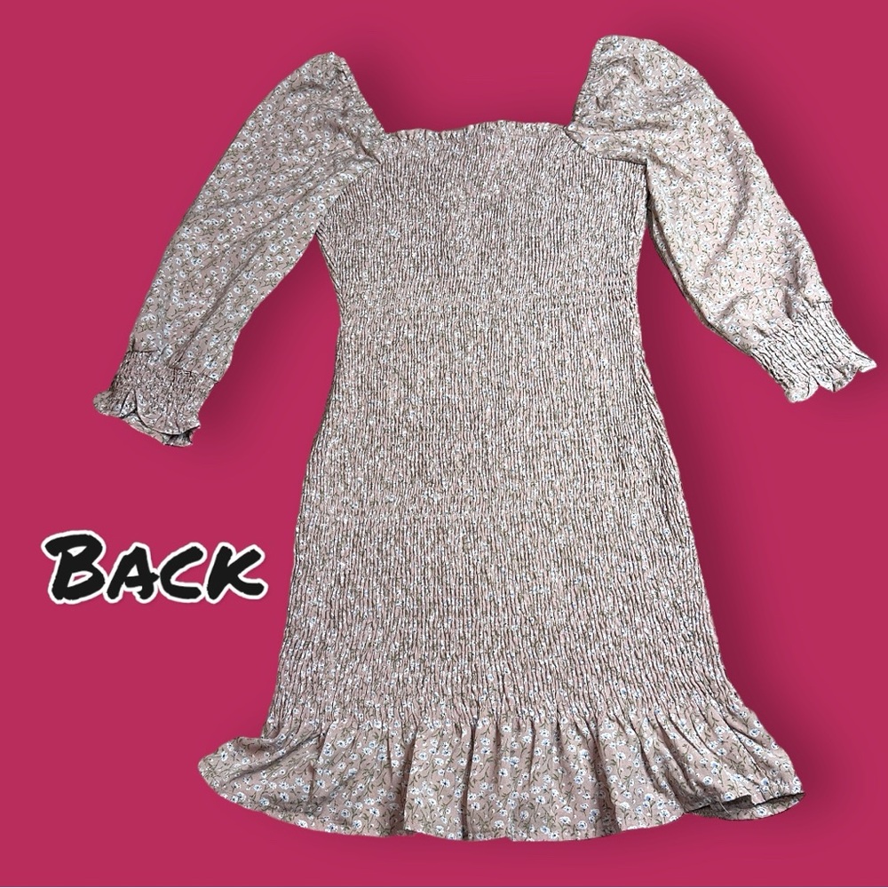NWT Vernacular Crinkle Stretch Puff Sleeve Dress in Floral Print. 🌺 Size Small - Picture 4 of 12